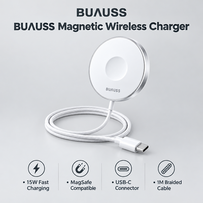 Cargador inalámbrico magnético 3 en 1 BUAUSS BC-WZ21 PRO – 15 W