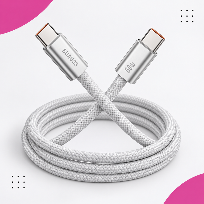 BUAUSS W02-CC12 USB-C cable crossed connector view