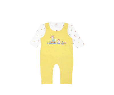Baby Button-Up Jumpsuit – Yellow