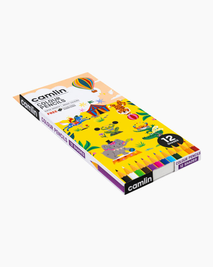 Camlin 4192566 colour pencils, 12 shades – pack details