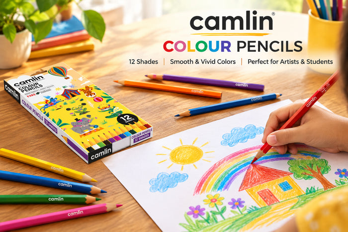 Camlin 4192566 colour pencils, 12 shades – pack details
