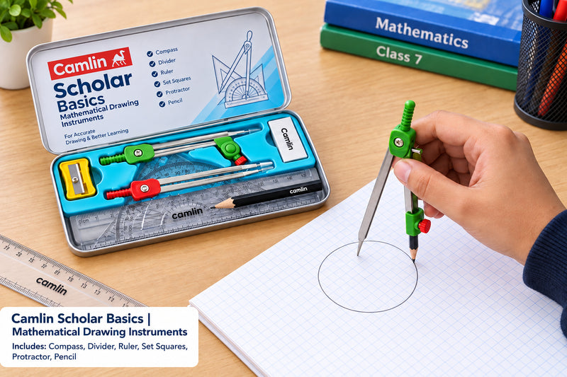 Camlin Scholar Basics open geometry instrument set