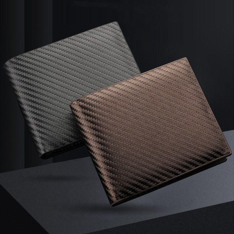 Carbon Fibre Zip Card Wallet