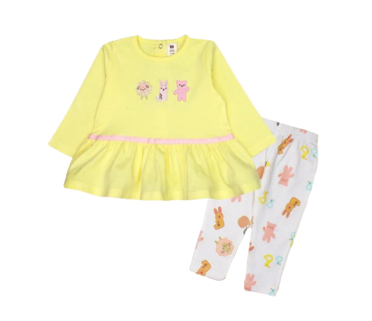 Baby Girl Dress & Leggings Set
