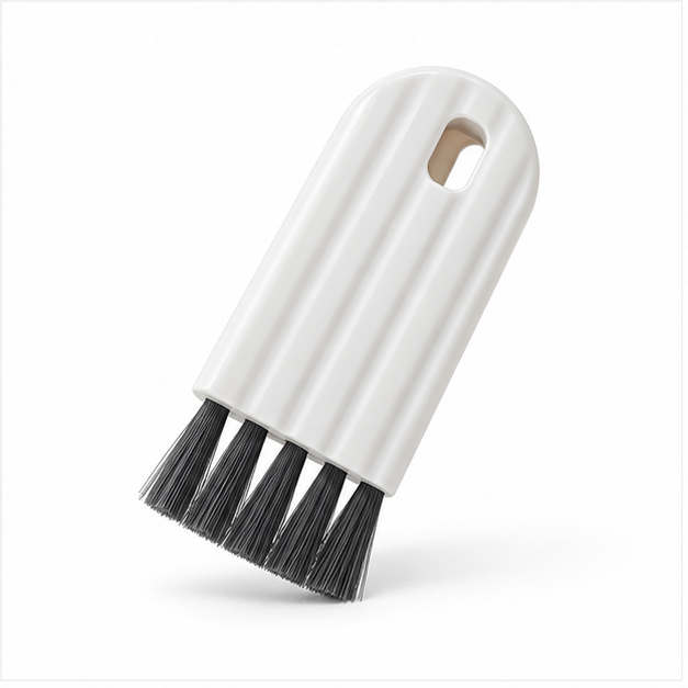 White keyboard cleaning brush set – view 2