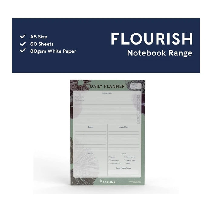 Collins A5 task tracker pad