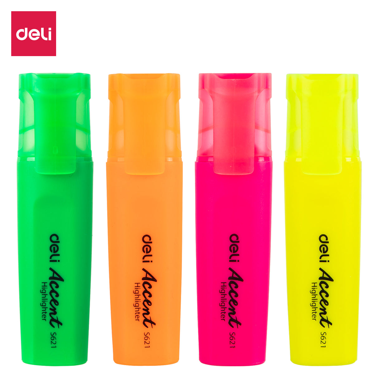 Deli Accentio ES622 four-colour fluorescent highlighter set