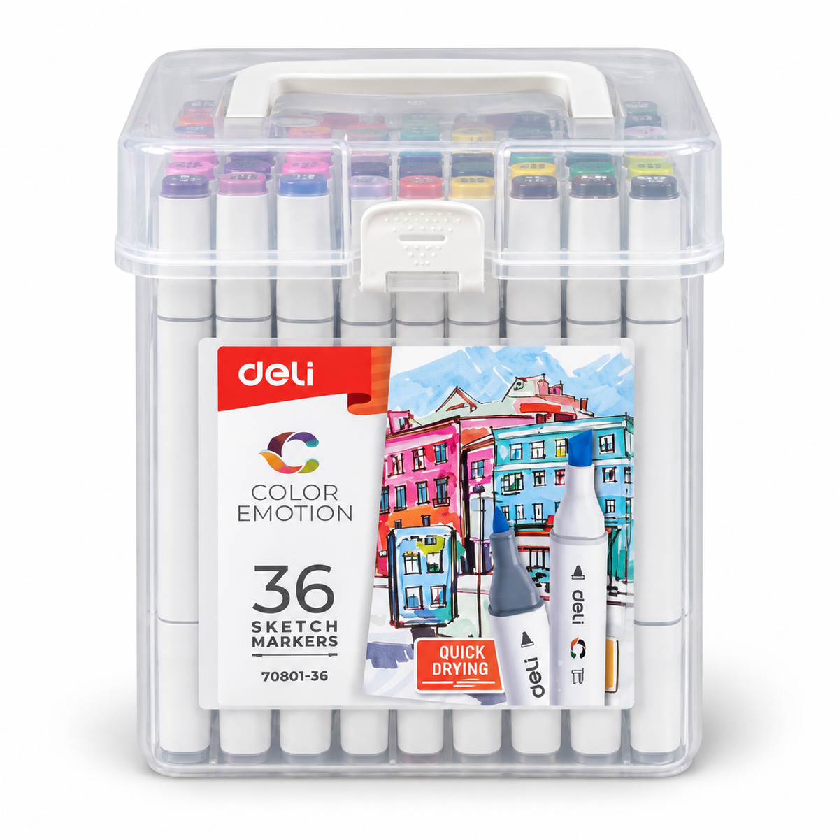 Deli Color Emotion 70801-36 sketch marker set