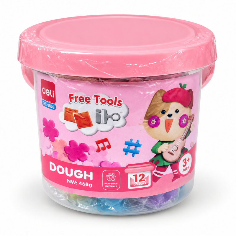 Deli Dough It Free Tools set with 12 colours and 468 grams