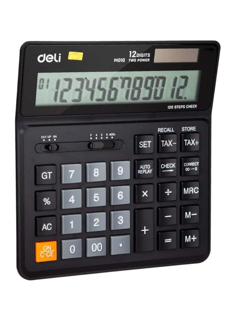 Deli Classic M01020 calculator side view