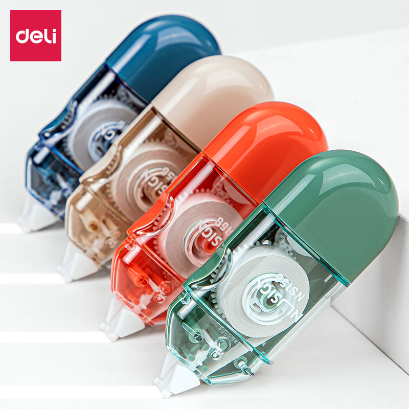 Deli Nusign NS156 correction tape assorted colours official pack