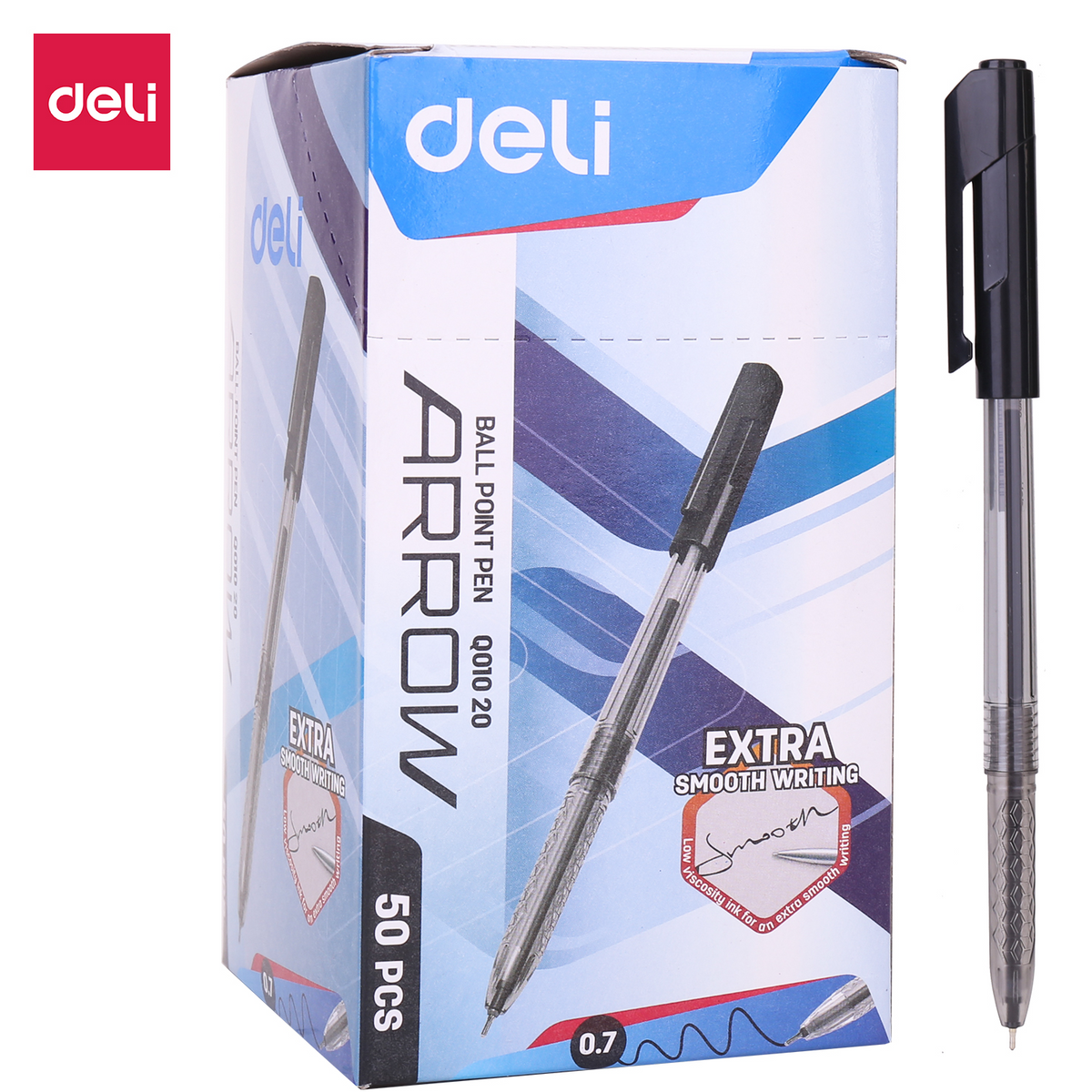 Deli Q010 Arrow ballpoint pen 0.7 mm box of 50
