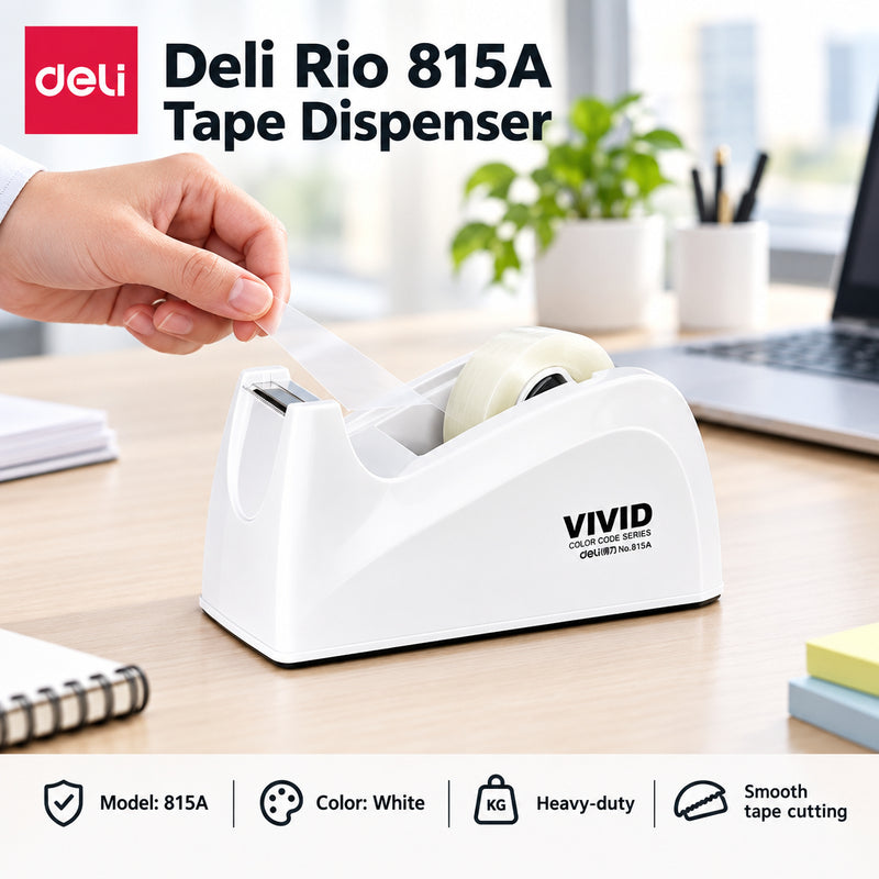 Deli Rio 815A Tape Dispenser – Assorted Colours