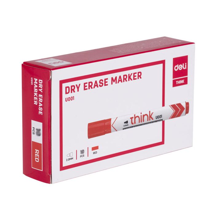 Deli THINK U001 whiteboard marker, 2.0 mm bullet tip