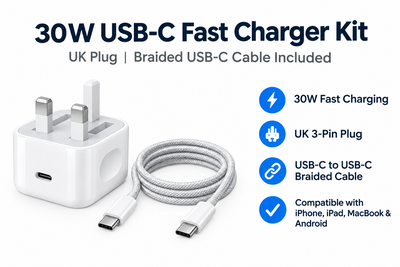 Adaptador de corriente USB-C Digit DG16PM 30 W con cable USB-C de 1 m