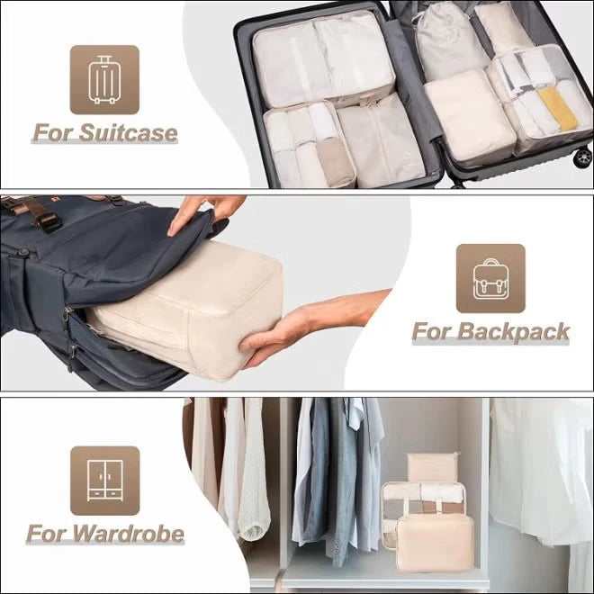 Gonice 7-piece packing cubes set