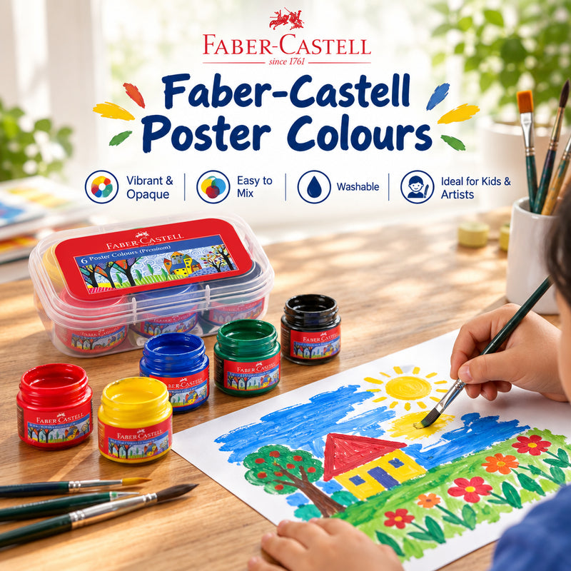 Faber-Castell Premium Poster Colours – 6 Colours