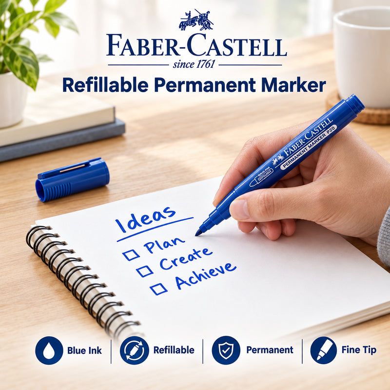 Faber-Castell Refillable Permanent Marker – Blue