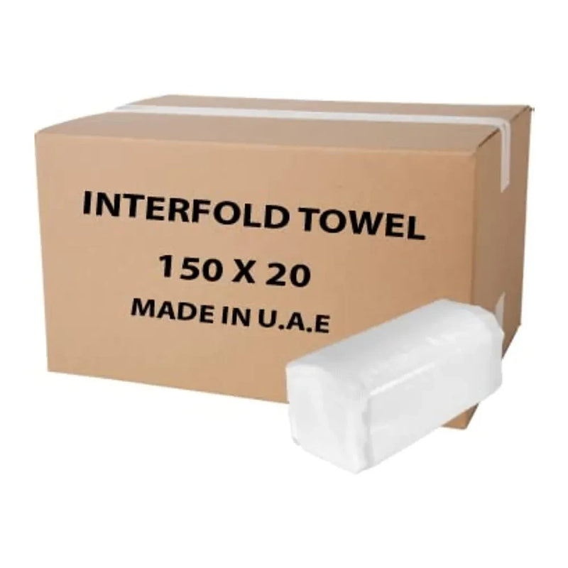 Premium interfold tissues – 150 sheets per pack