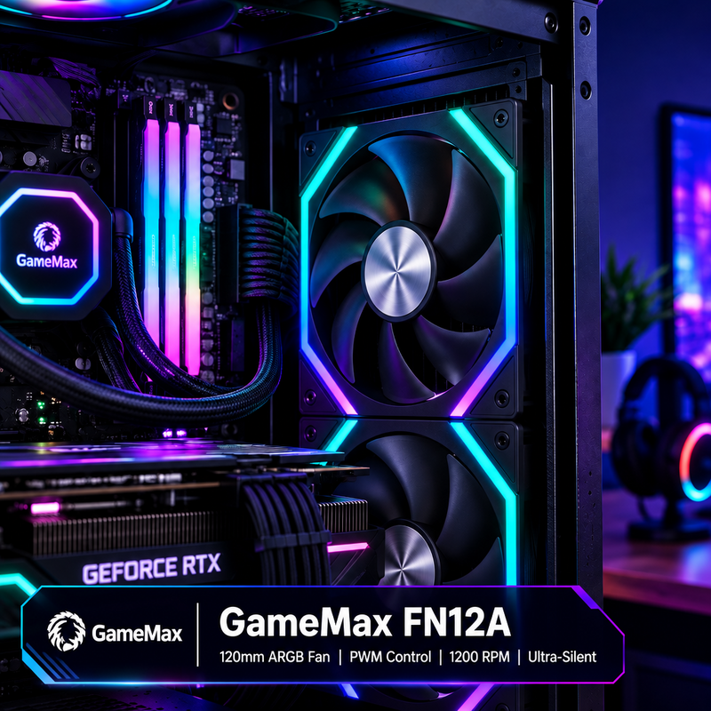 GAMEMAX FN12A-N2-R case fan