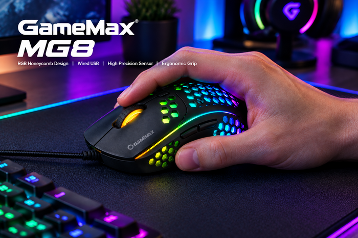 GAMEMAX MG8 black gaming mouse