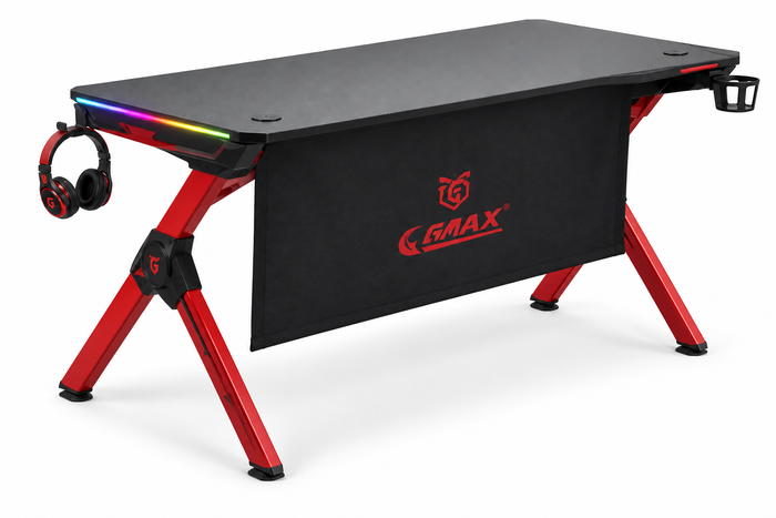 GMAX GMT-8064 red RGB gaming table