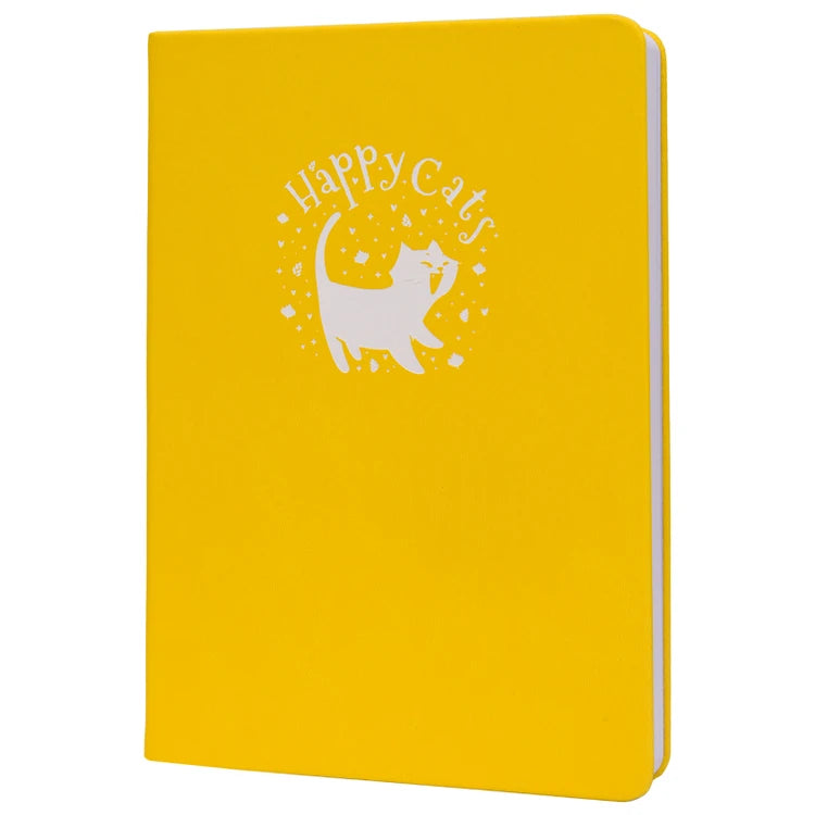 Happy Cat A5 dotted journal notebook