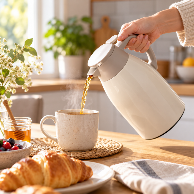 1 L insulated thermal carafe serving tea