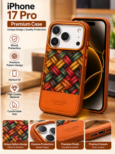 Tadagee Patterned Protective iPhone Case | 17 Pro & 18 Pro