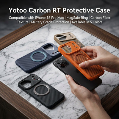Funda YOTOO Carbon RT para iPhone 16 Pro Max, 17 Pro Max, 18 Pro y 18 Pro Max