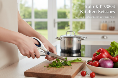 Tijeras de cocina Italo – 22,5 cm, colores surtidos