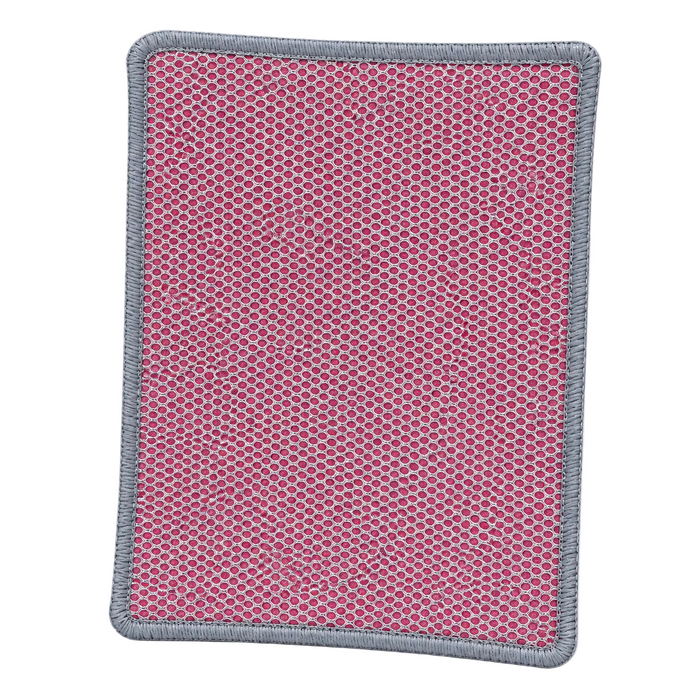Italo KT-33859 pink and silver mesh dish wash cloth