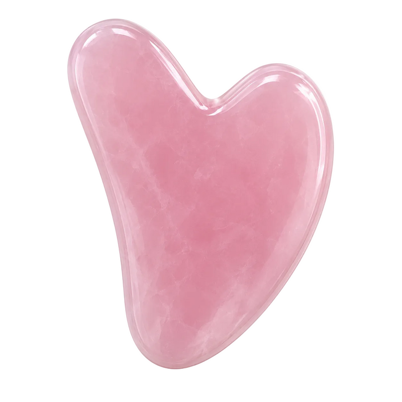 Italo QZ-AM095 pale pink heart-shaped facial massage stone