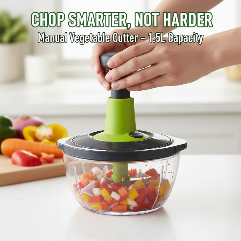 1.5 L green manual vegetable cutter