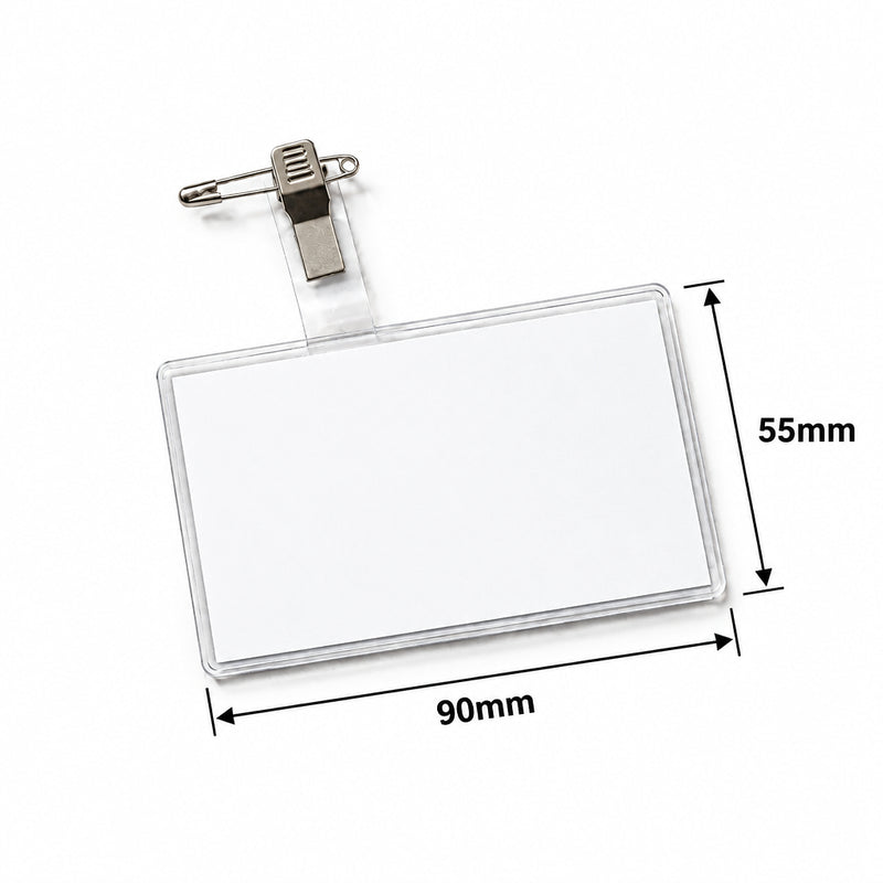 Super Deal Name Badge with Clip 90 x 55 mm