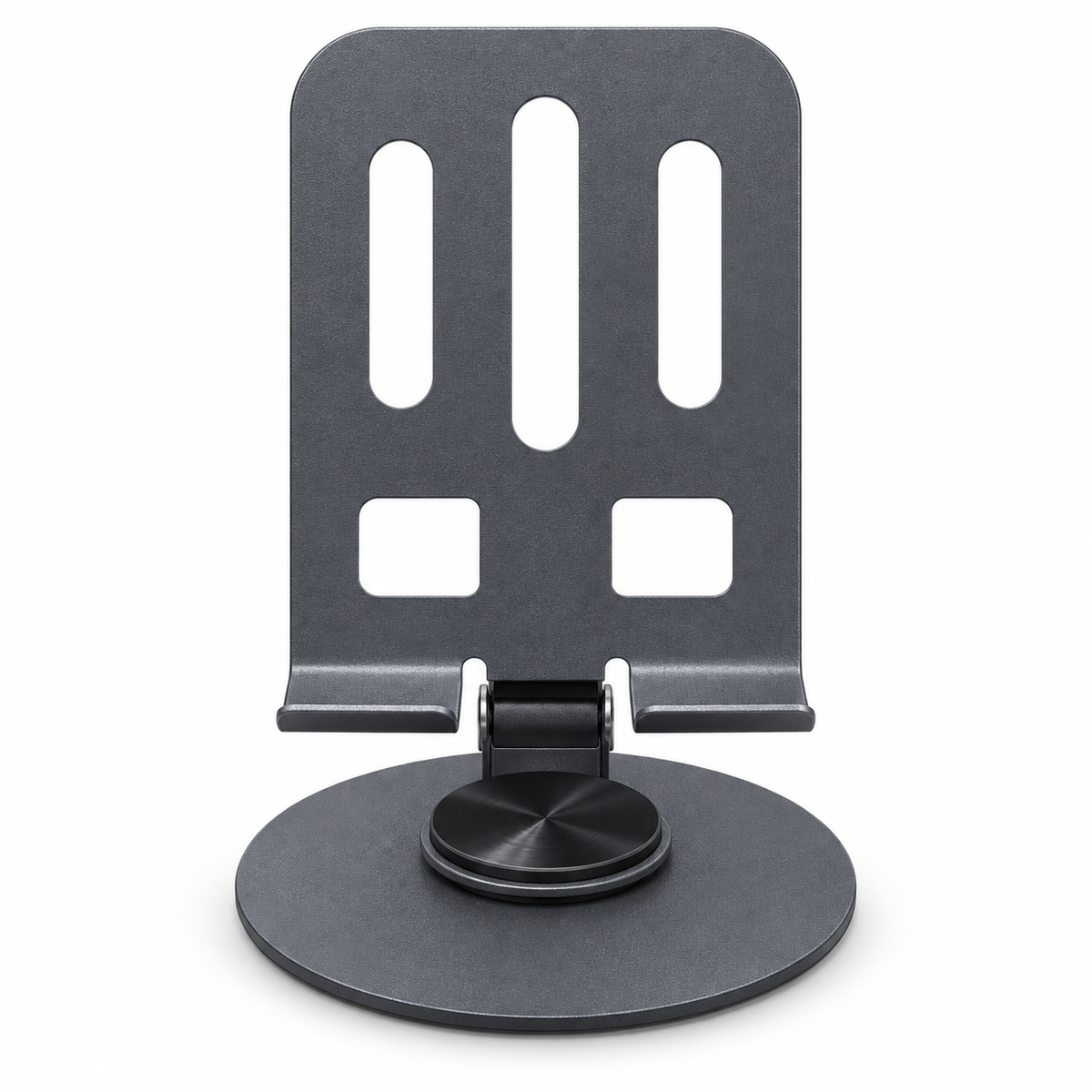 Rotating adjustable mobile phone stand front view