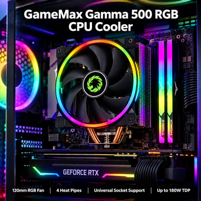 Ventilador de CPU GameMax Gamma 500 Rainbow