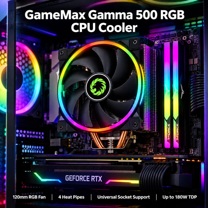 GameMax Gamma 500 Rainbow ARGB CPU cooler