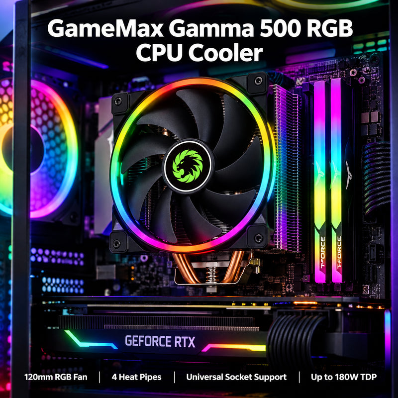 GameMax Gamma 500 Rainbow ARGB CPU cooler