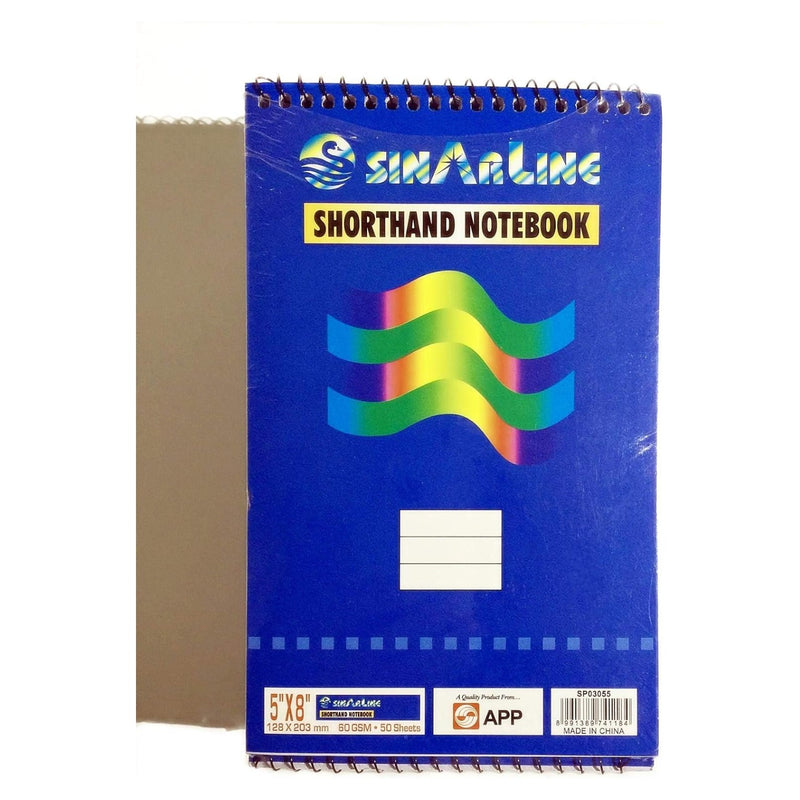 Sinarline shorthand notebook SP03055, 5 x 8 inch, 50 sheets