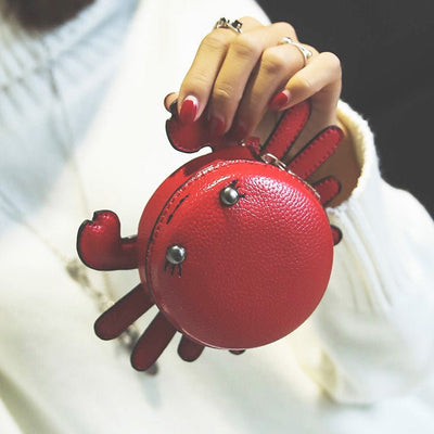 Cute Crab Coin Purse – Pink