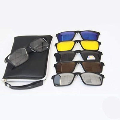 5-in-1 Clip-On Sunglasses Set