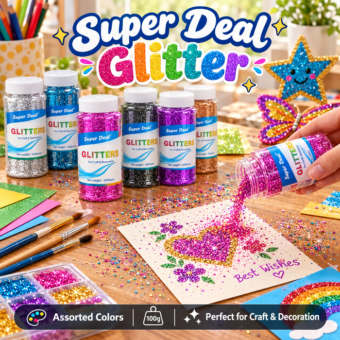 Super Deal Glitter for Craft & Decoration – 100 g