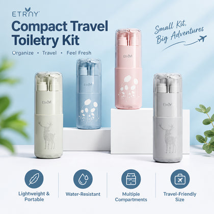 Compact Travel Toiletry Kit