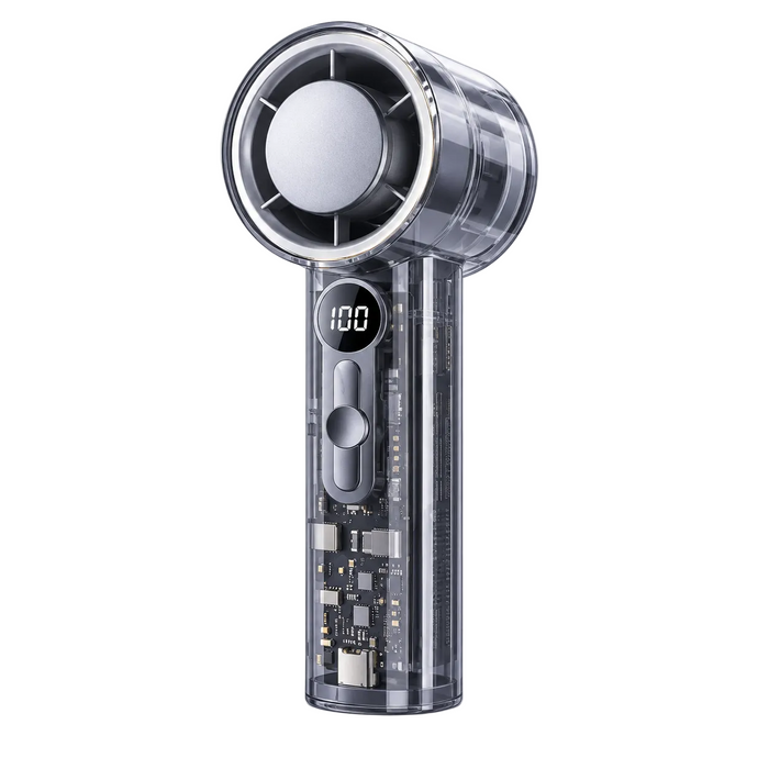 Transparent High-Speed Handheld Cooling Fan