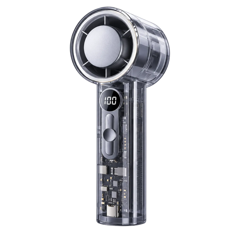 Transparent High-Speed Handheld Cooling Fan