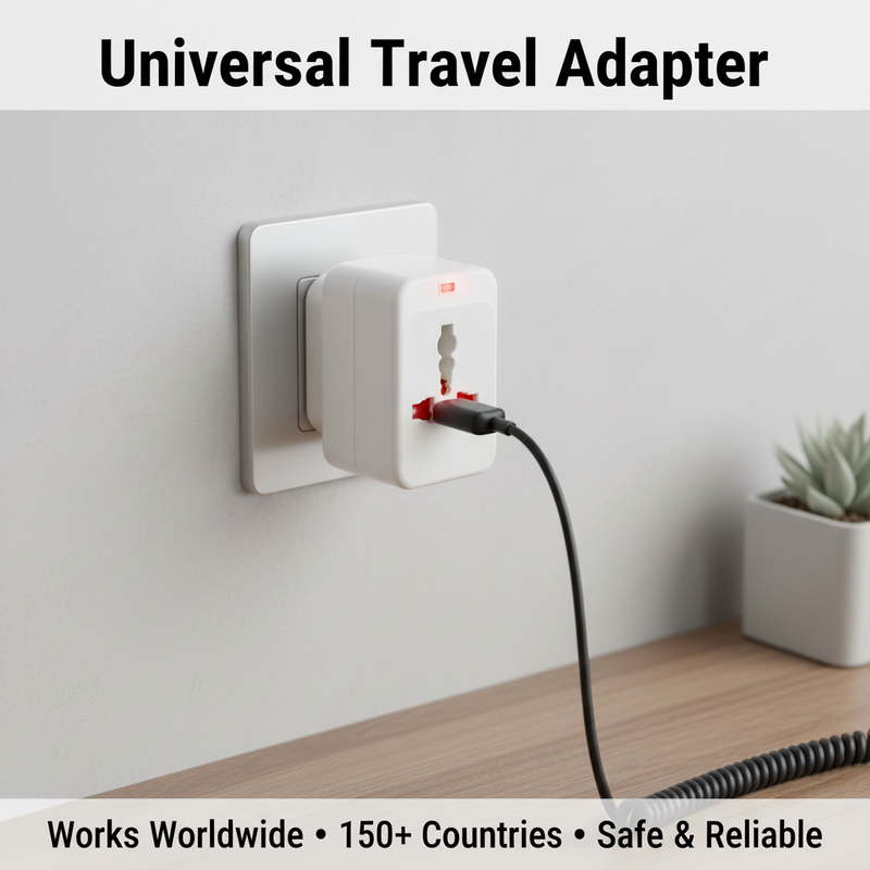 All-in-One Universal Travel Adaptor – White