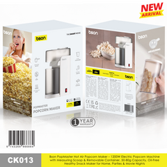 Bson CK013 PopMaster 1200W hot air popcorn maker – product view 3