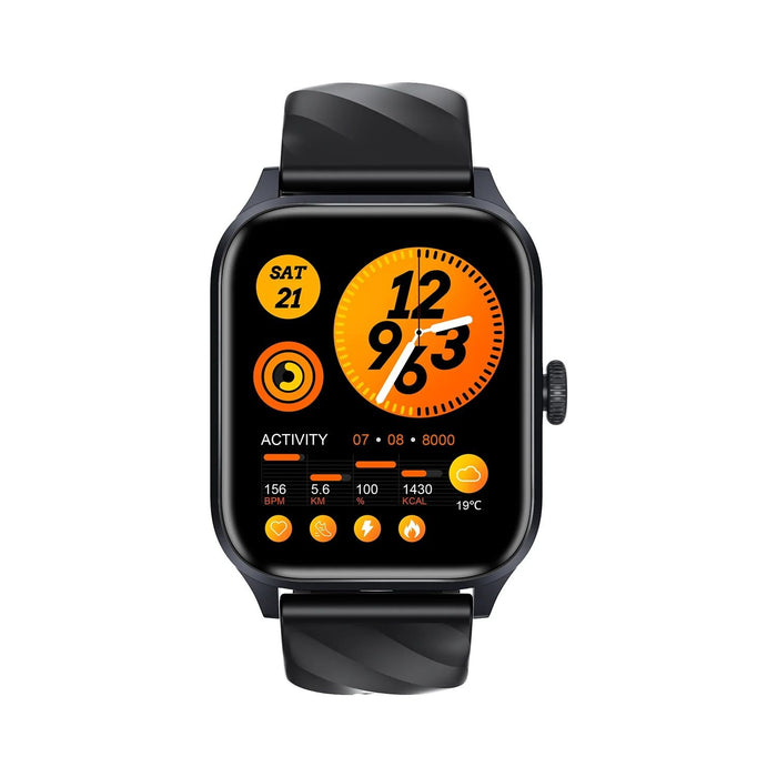 Weofly Active Smart Watch black front view