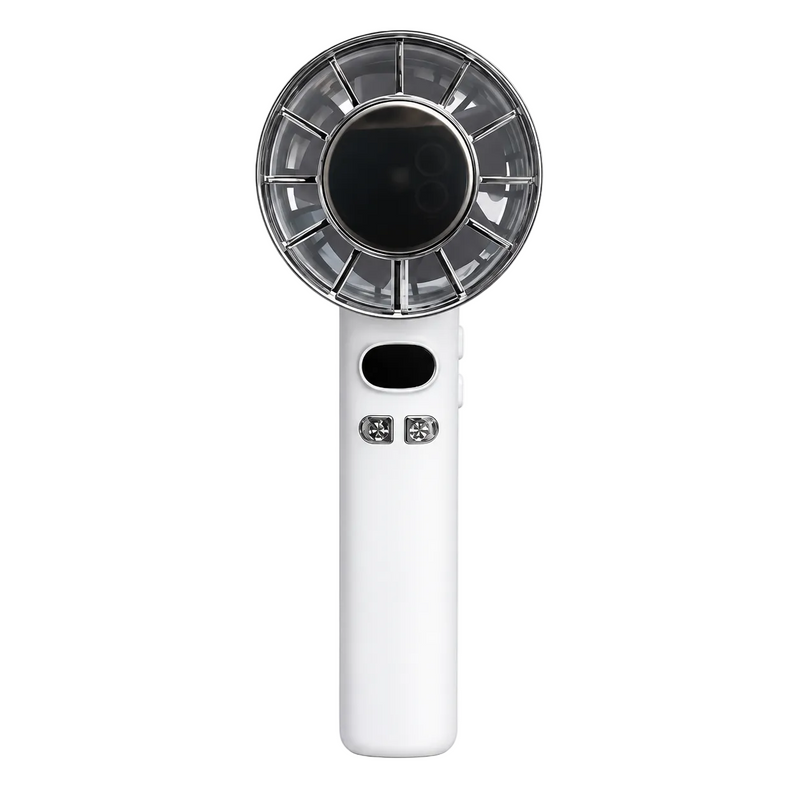 High-Speed Rechargeable Handheld Fan – White